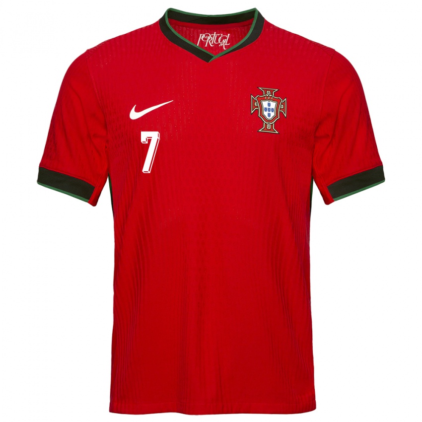 Kinder Portugal Cristiano Ronaldo #7 Rot Heimtrikot Trikot 24-26 T-Shirt Österreich