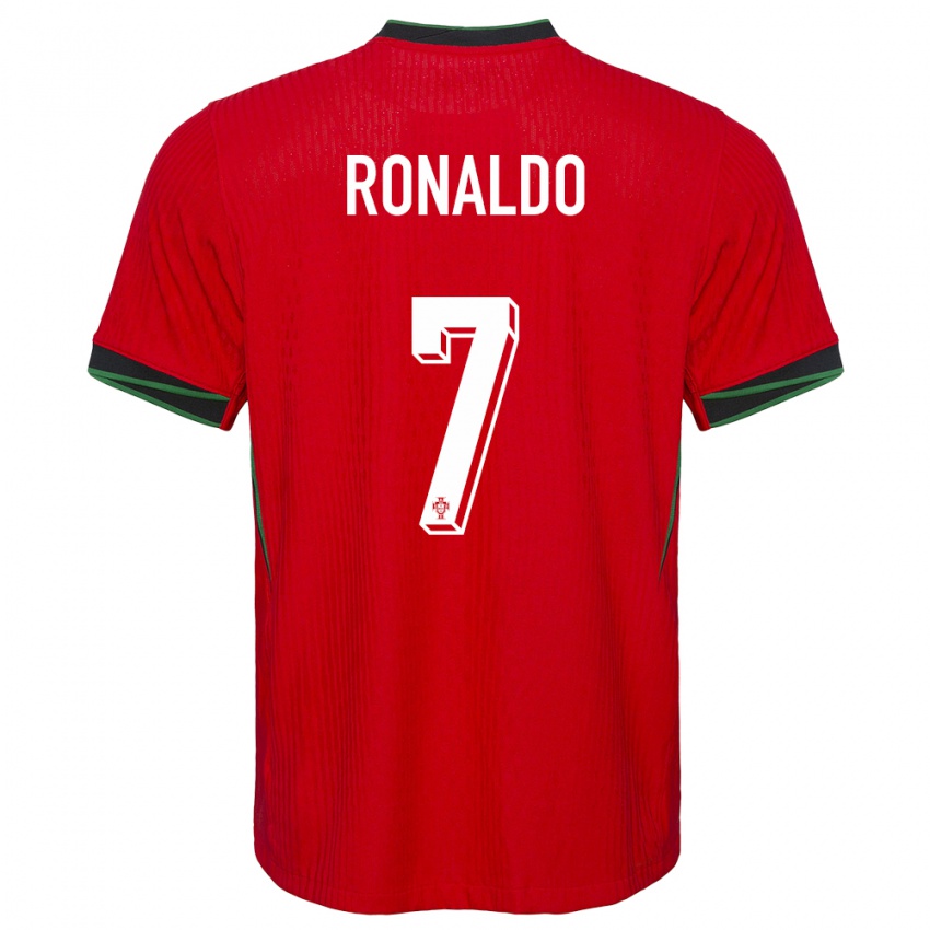 Kinder Portugal Cristiano Ronaldo #7 Rot Heimtrikot Trikot 24-26 T-Shirt Österreich