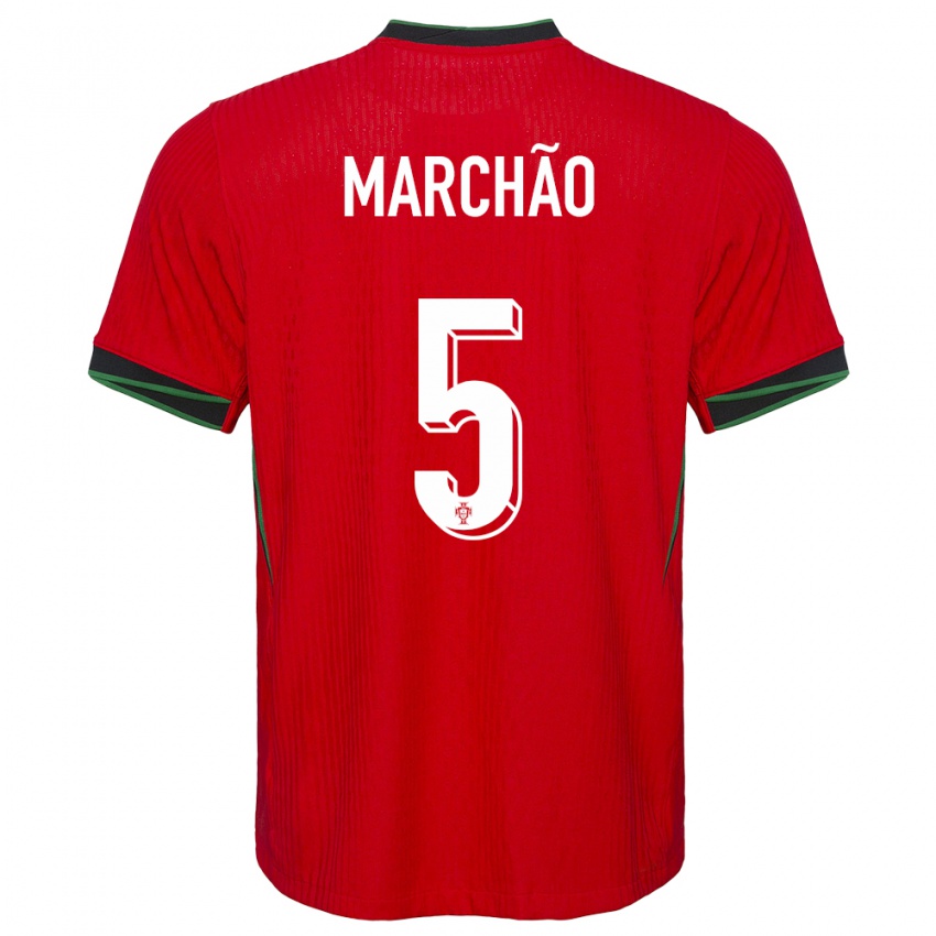 Kinder Portugal Joana Marchao #5 Rot Heimtrikot Trikot 24-26 T-Shirt Österreich