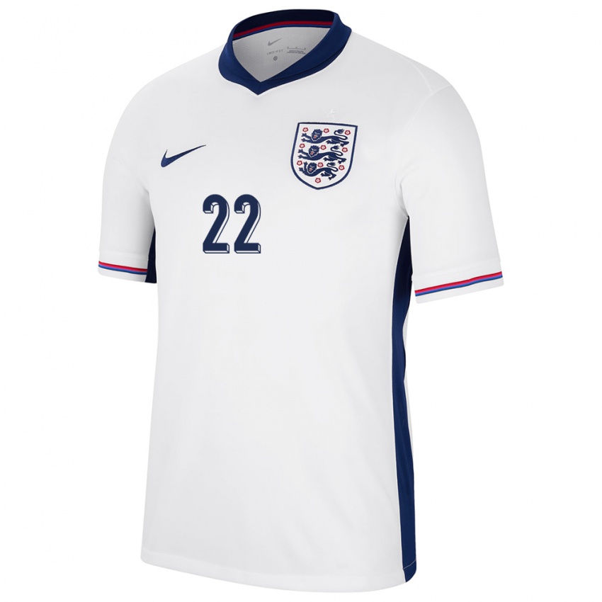 Kinder England James Trafford #22 Weiß Heimtrikot Trikot 24-26 T-Shirt Österreich