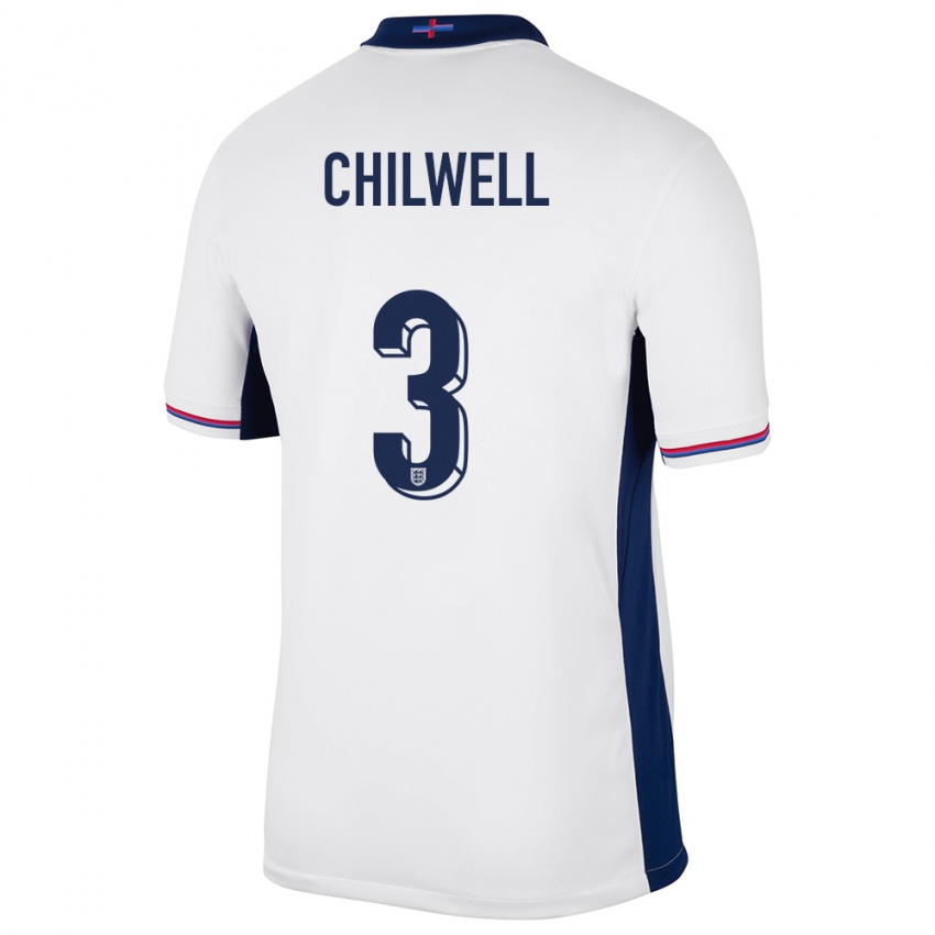 Kinder England Ben Chilwell #3 Weiß Heimtrikot Trikot 24-26 T-Shirt Österreich