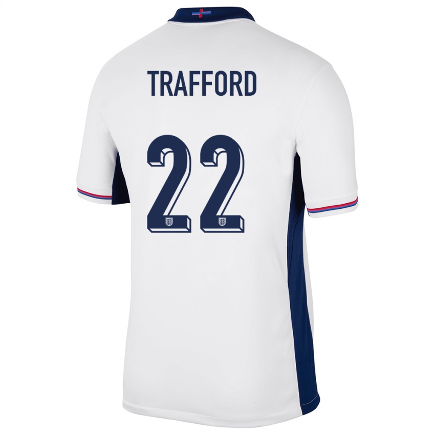 Kinder England James Trafford #22 Weiß Heimtrikot Trikot 24-26 T-Shirt Österreich