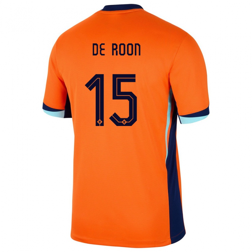 Kinder Niederlande Marten De Roon #15 Orange Heimtrikot Trikot 24-26 T-Shirt Österreich