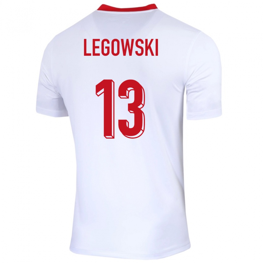 Kinder Polen Mateusz Legowski #13 Weiß Heimtrikot Trikot 24-26 T-Shirt Österreich