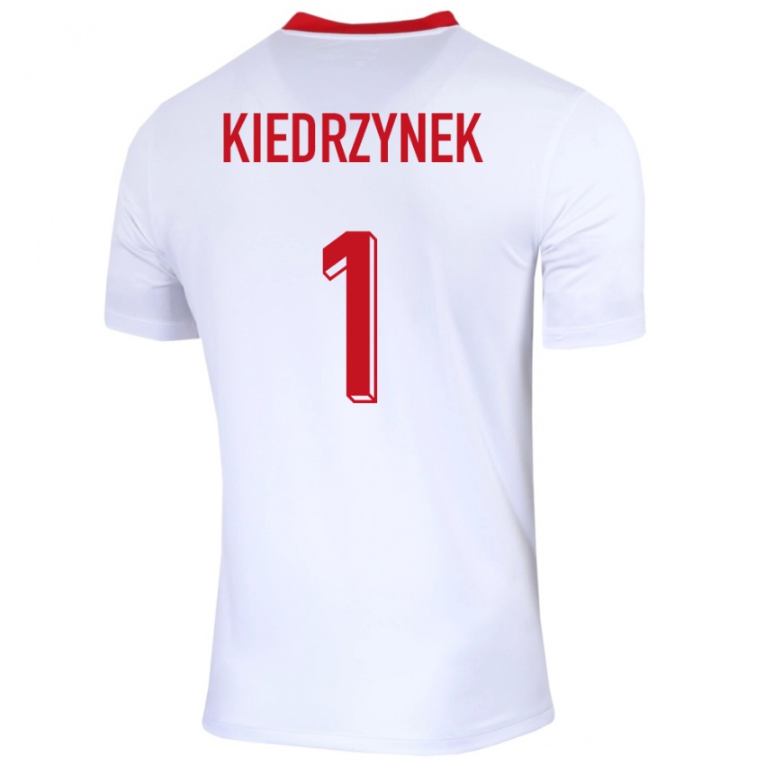Kinder Polen Katarzyna Kiedrzynek #1 Weiß Heimtrikot Trikot 24-26 T-Shirt Österreich