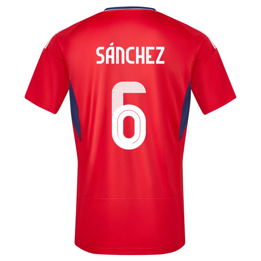 Kinder Costa Rica Carol Sanchez #6 Rot Heimtrikot Trikot 24-26 T-Shirt Österreich