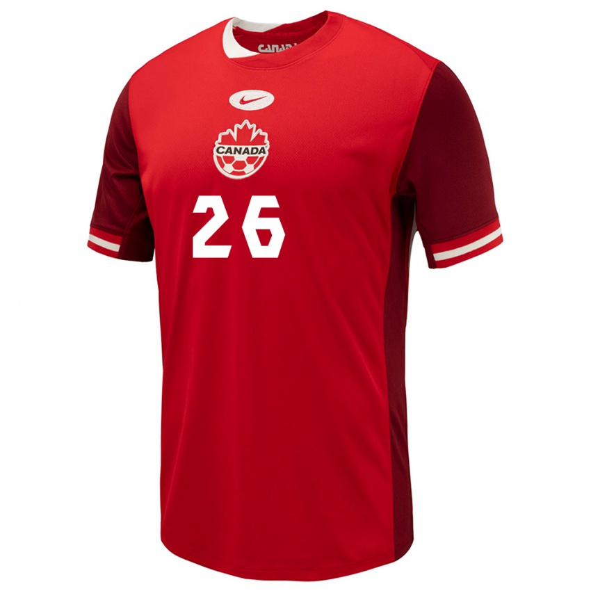 Kinder Kanada Simi Awujo #26 Rot Heimtrikot Trikot 24-26 T-Shirt Österreich