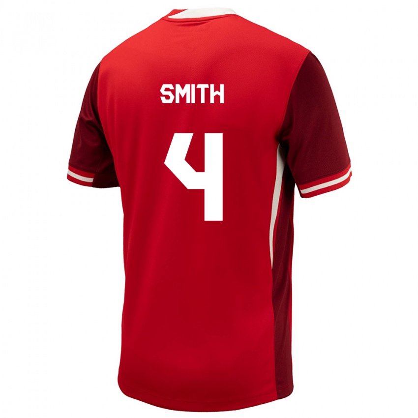 Kinder Kanada Justin Smith #4 Rot Heimtrikot Trikot 24-26 T-Shirt Österreich