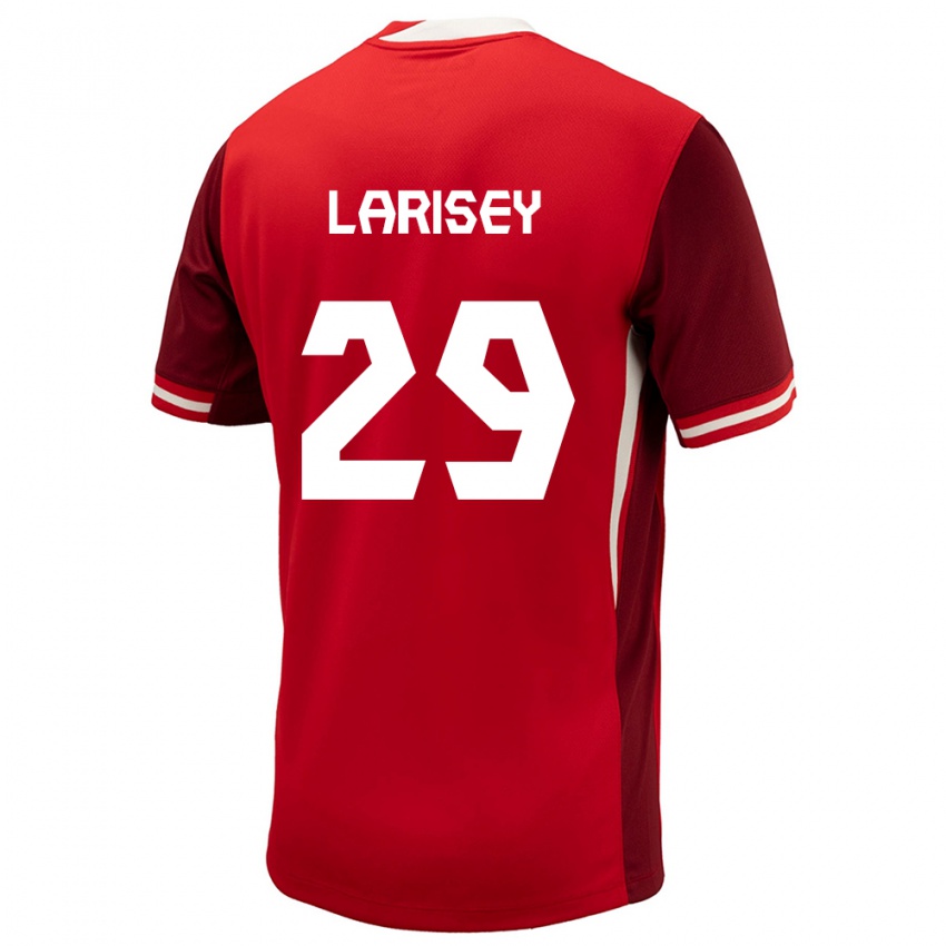 Kinder Kanada Clarissa Larisey #29 Rot Heimtrikot Trikot 24-26 T-Shirt Österreich