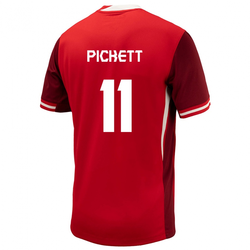 Kinder Kanada Victoria Pickett #11 Rot Heimtrikot Trikot 24-26 T-Shirt Österreich