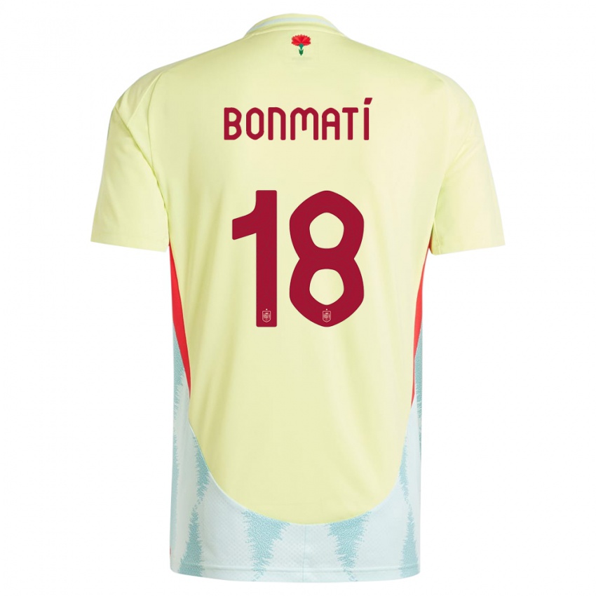 Kinder Spanien Aitana Bonmati #18 Gelb Auswärtstrikot Trikot 24-26 T-Shirt Österreich