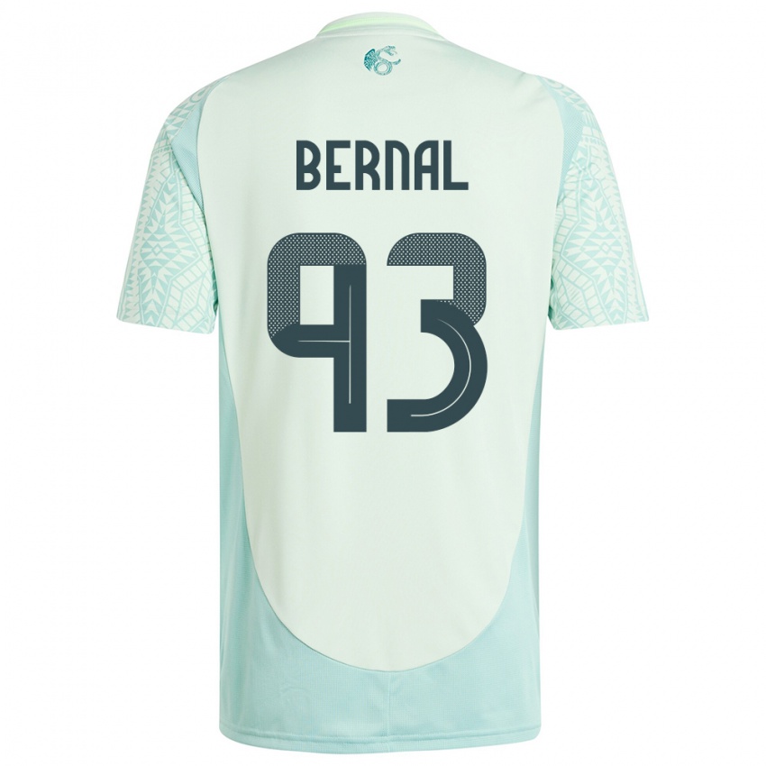 Kinder Mexiko Rebeca Bernal #93 Leinengrün Auswärtstrikot Trikot 24-26 T-Shirt Österreich
