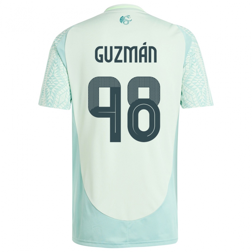 Kinder Mexiko Kinberly Guzman #98 Leinengrün Auswärtstrikot Trikot 24-26 T-Shirt Österreich