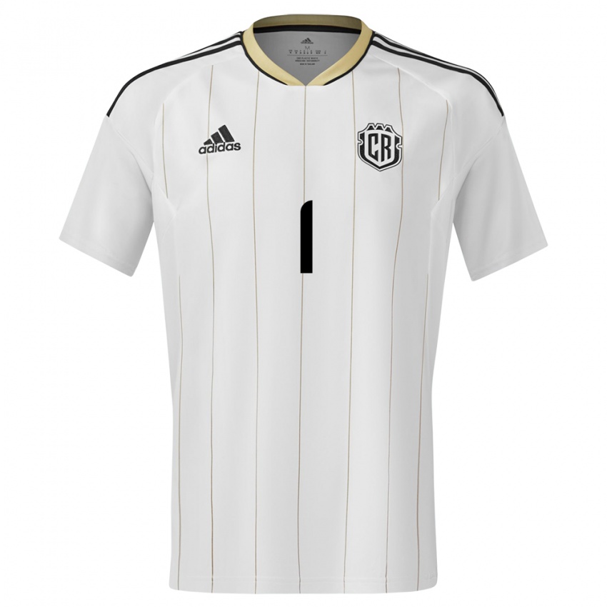 Kinder Costa Rica Abraham Madriz #1 Weiß Auswärtstrikot Trikot 24-26 T-Shirt Österreich