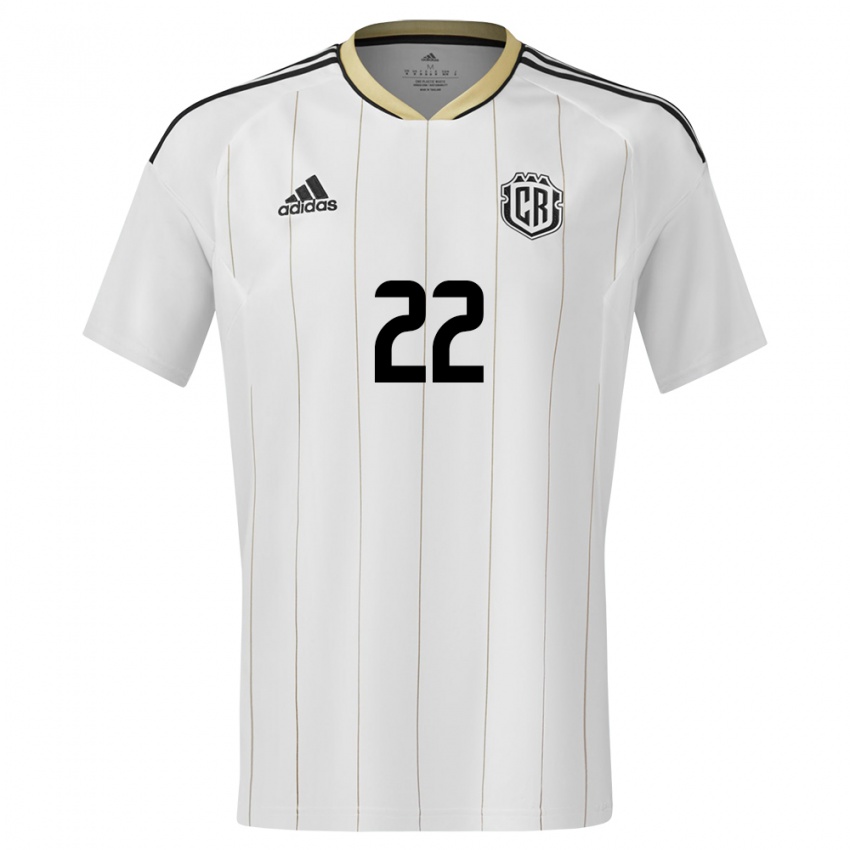 Kinder Costa Rica Carlos Martinez #22 Weiß Auswärtstrikot Trikot 24-26 T-Shirt Österreich