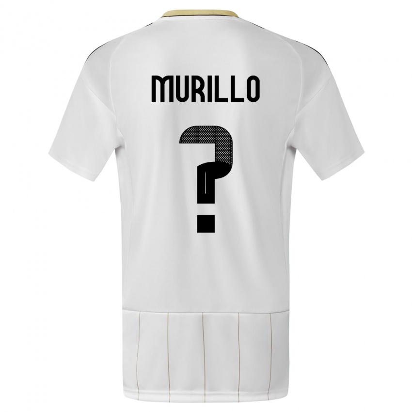 Kinder Costa Rica Isaac Murillo #0 Weiß Auswärtstrikot Trikot 24-26 T-Shirt Österreich