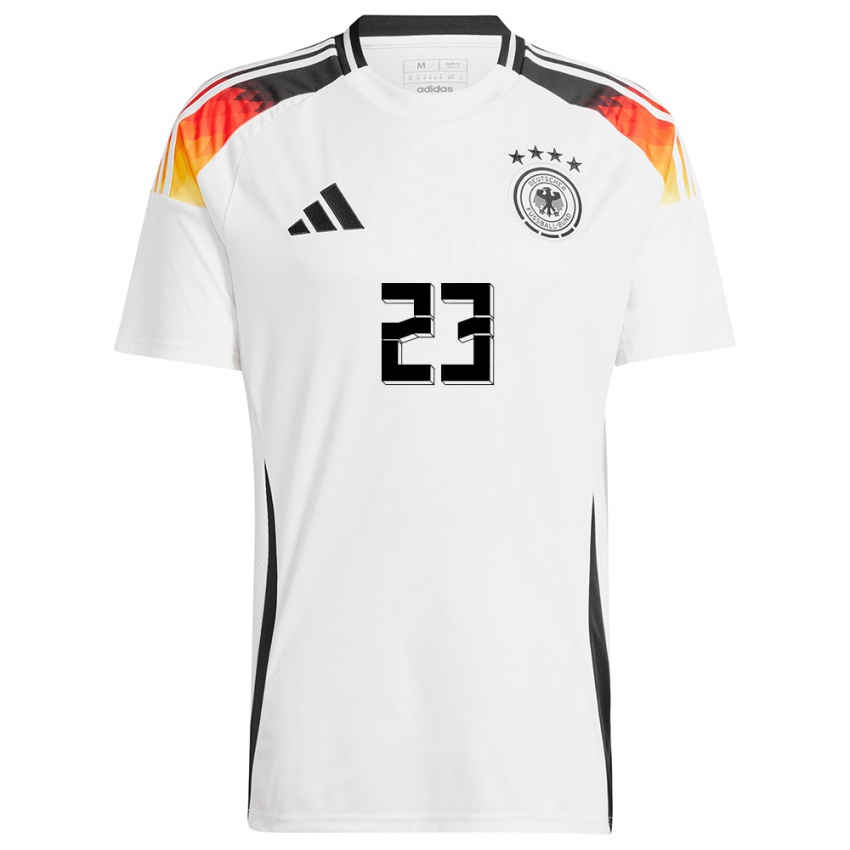 Herren Deutschland Sara Doorsoun #23 Weiß Heimtrikot Trikot 24-26 T-Shirt Österreich