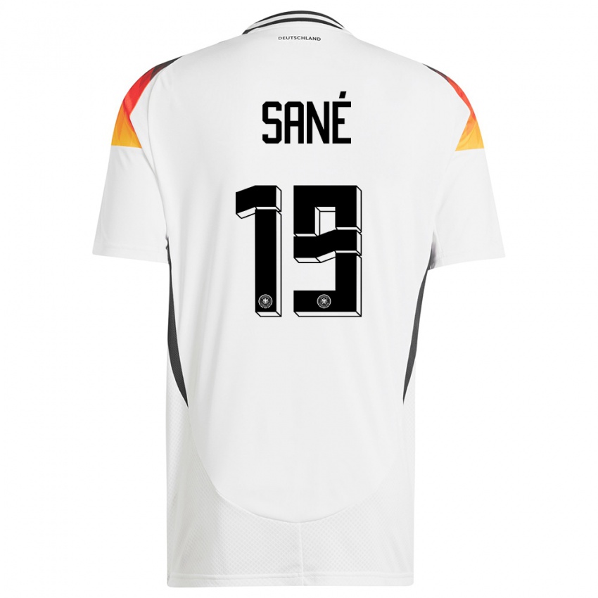 Herren Deutschland Leroy Sane #19 Weiß Heimtrikot Trikot 24-26 T-Shirt Österreich