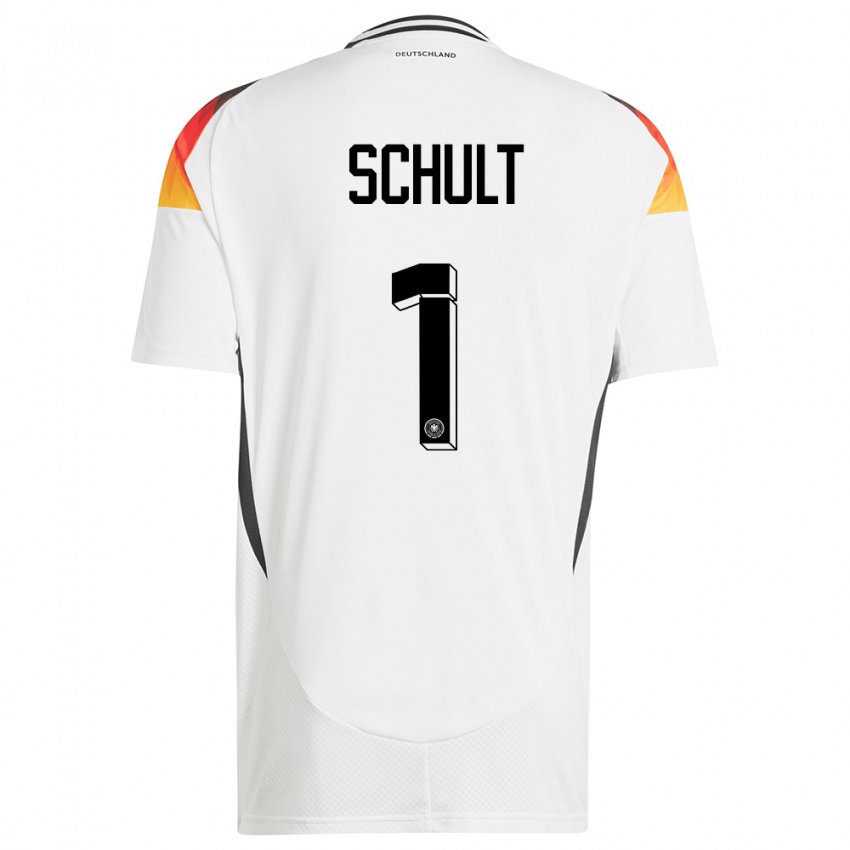 Herren Deutschland Almuth Schult #1 Weiß Heimtrikot Trikot 24-26 T-Shirt Österreich