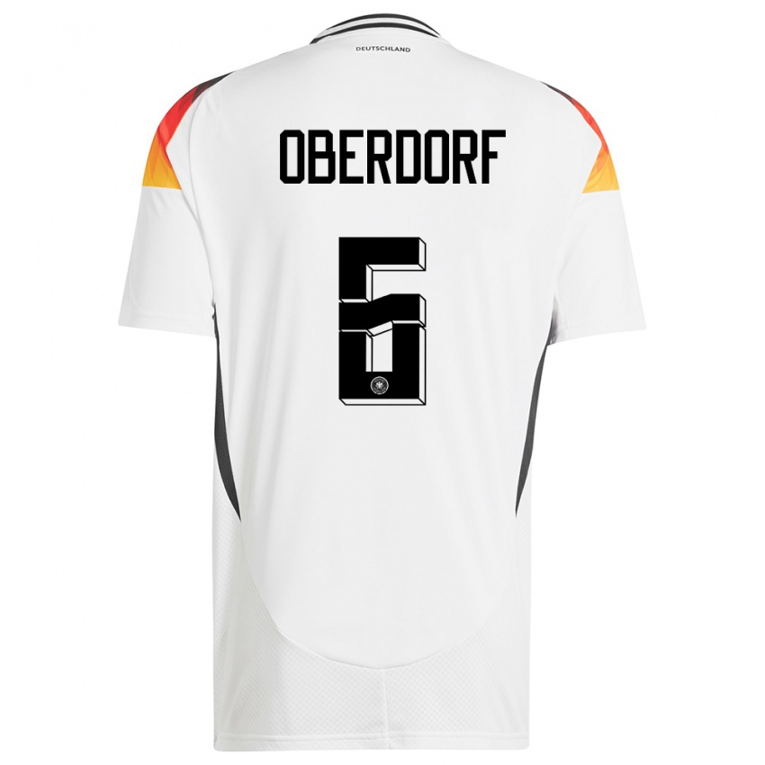 Herren Deutschland Lena Oberdorf #6 Weiß Heimtrikot Trikot 24-26 T-Shirt Österreich