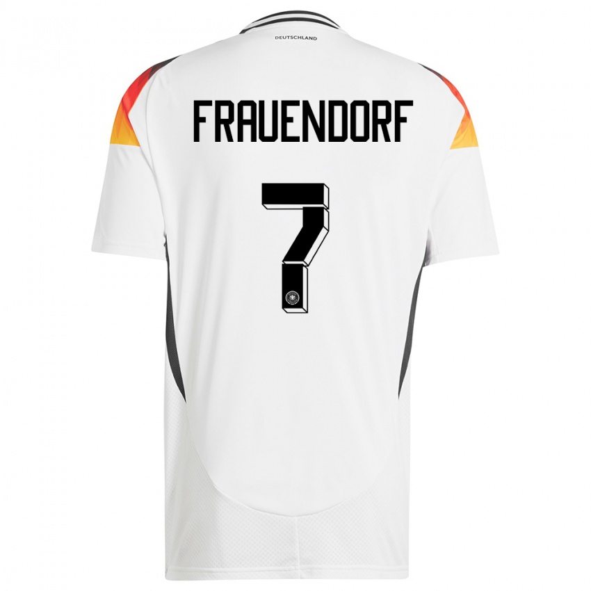 Herren Deutschland Melkamu Frauendorf #7 Weiß Heimtrikot Trikot 24-26 T-Shirt Österreich