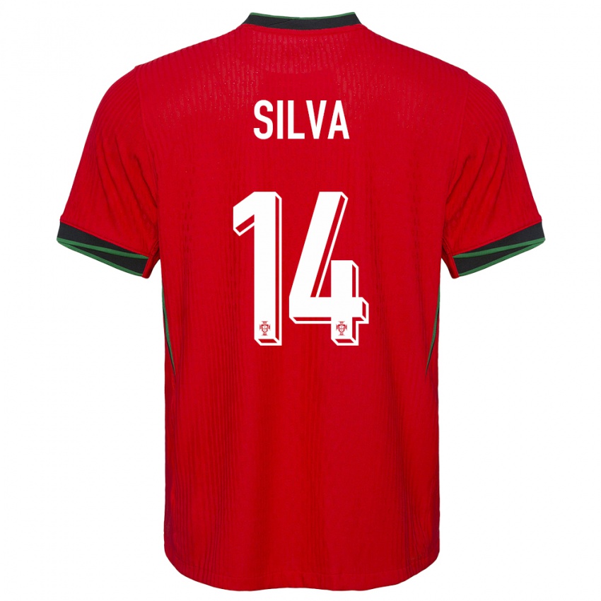 Herren Portugal Dolores Silva #14 Rot Heimtrikot Trikot 24-26 T-Shirt Österreich