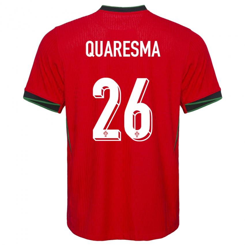 Herren Portugal Eduardo Quaresma #26 Rot Heimtrikot Trikot 24-26 T-Shirt Österreich