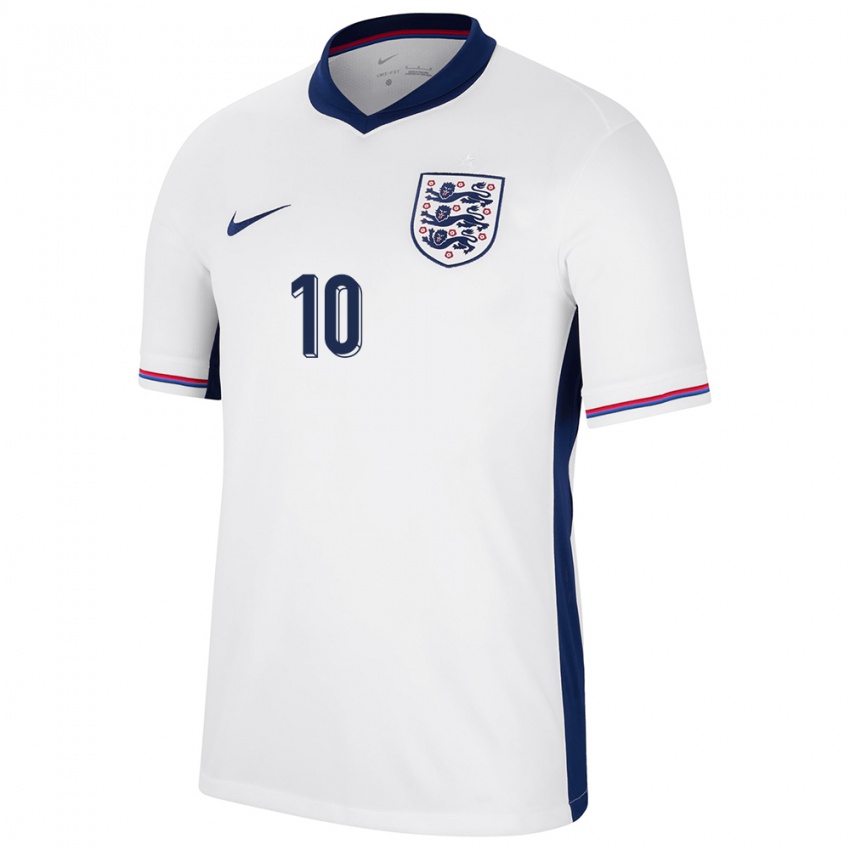 Herren England Conor Gallagher #10 Weiß Heimtrikot Trikot 24-26 T-Shirt Österreich