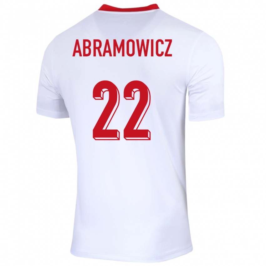 Herren Polen Slawomir Abramowicz #22 Weiß Heimtrikot Trikot 24-26 T-Shirt Österreich