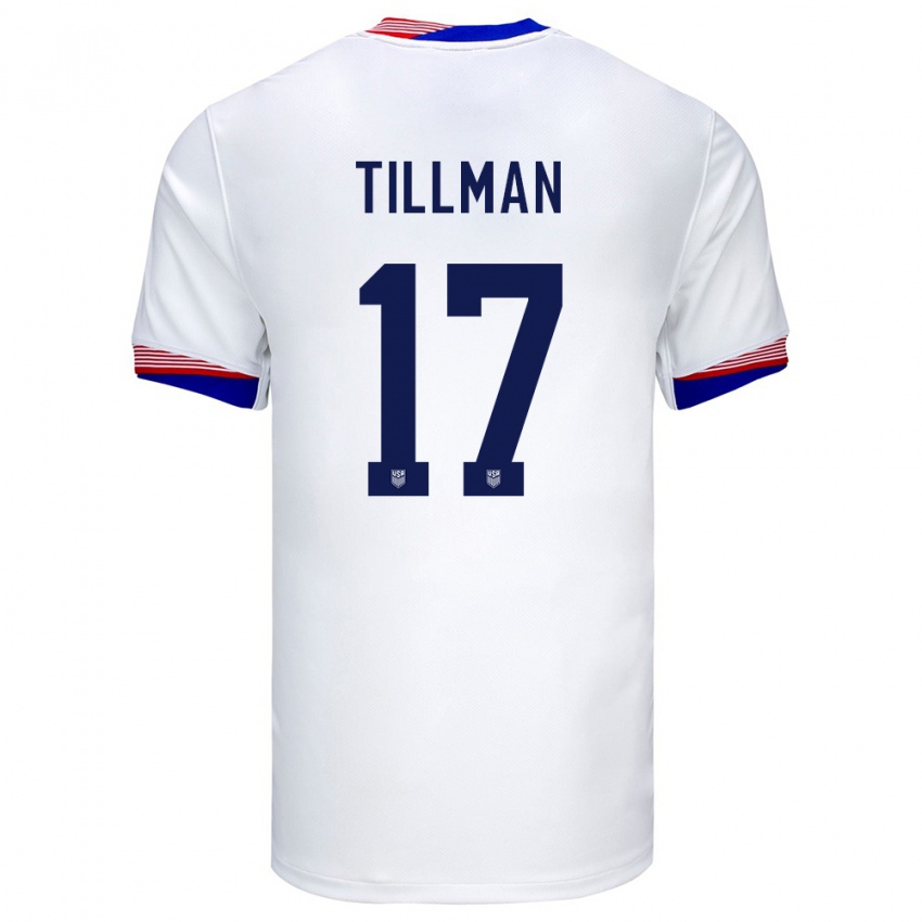 Herren Vereinigte Staaten Malik Tillman #17 Weiß Heimtrikot Trikot 24-26 T-Shirt Österreich