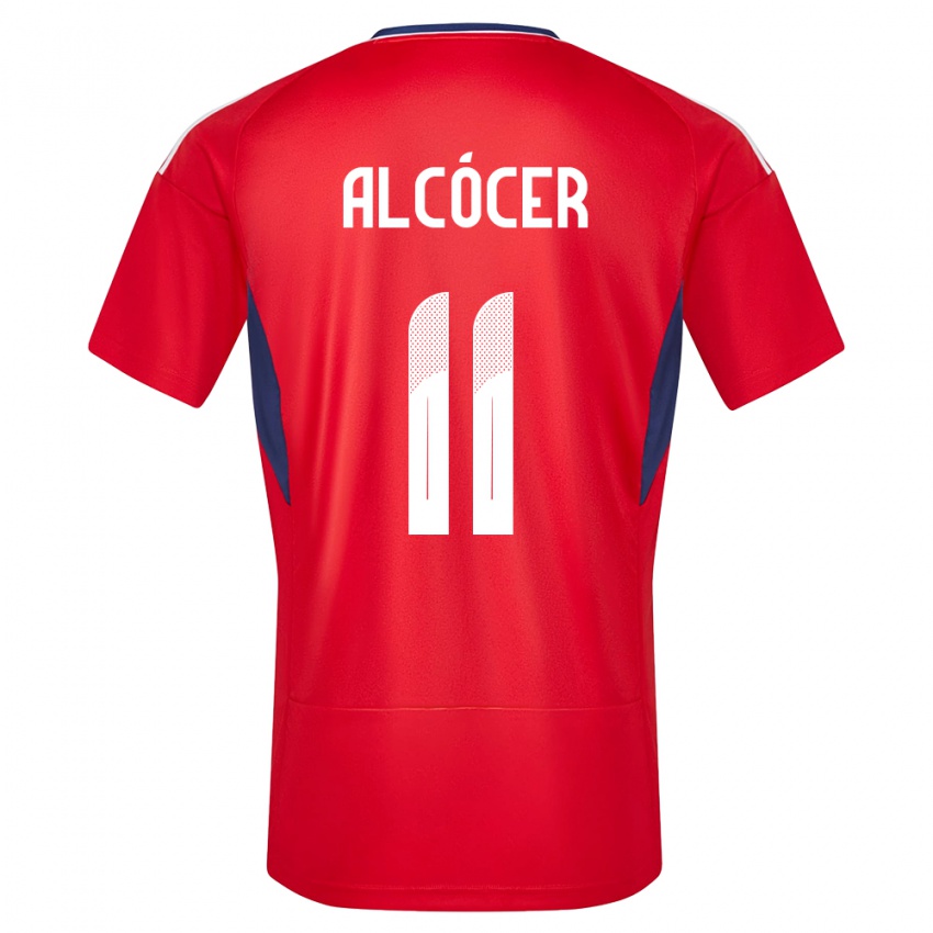 Herren Costa Rica Josimar Alcocer #11 Rot Heimtrikot Trikot 24-26 T-Shirt Österreich