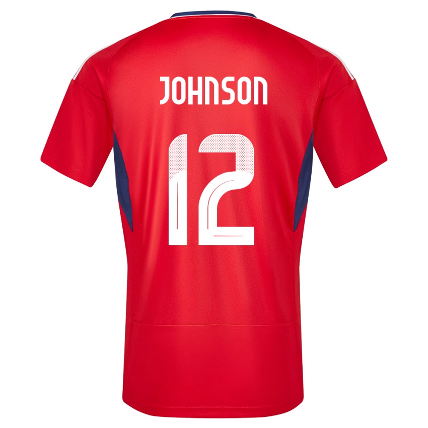 Herren Costa Rica Shawn Johnson #12 Rot Heimtrikot Trikot 24-26 T-Shirt Österreich