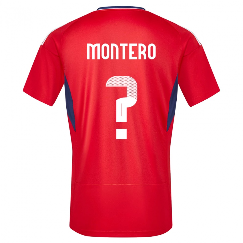Herren Costa Rica Claudio Montero #0 Rot Heimtrikot Trikot 24-26 T-Shirt Österreich