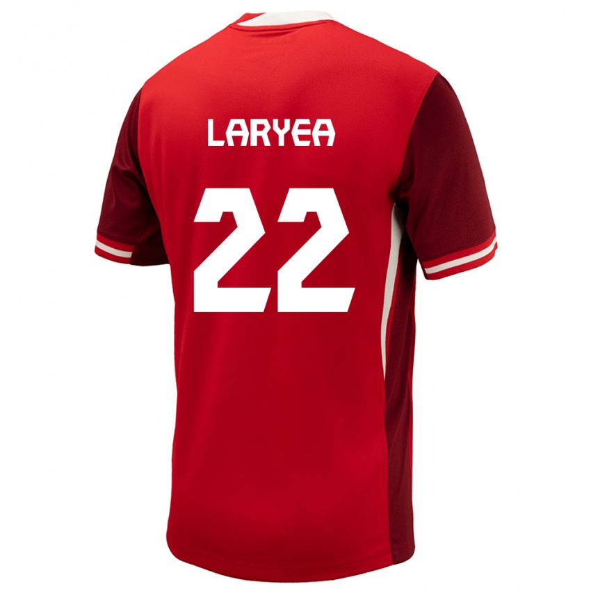 Herren Kanada Richie Laryea #22 Rot Heimtrikot Trikot 24-26 T-Shirt Österreich