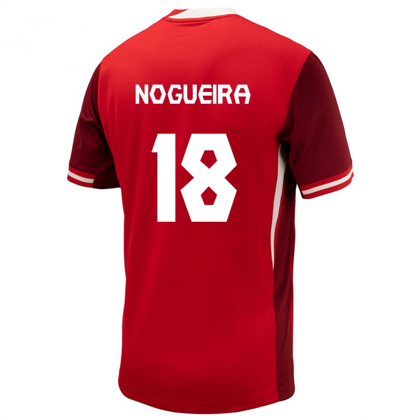 Herren Kanada Matthew Nogueira #18 Rot Heimtrikot Trikot 24-26 T-Shirt Österreich