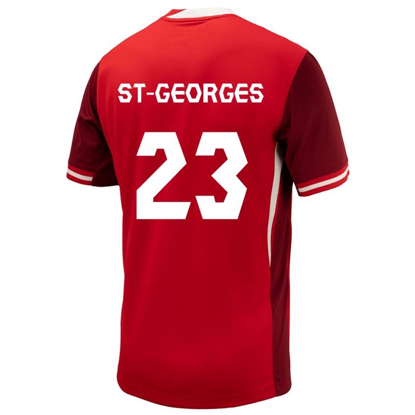 Herren Kanada Bianca St Georges #23 Rot Heimtrikot Trikot 24-26 T-Shirt Österreich