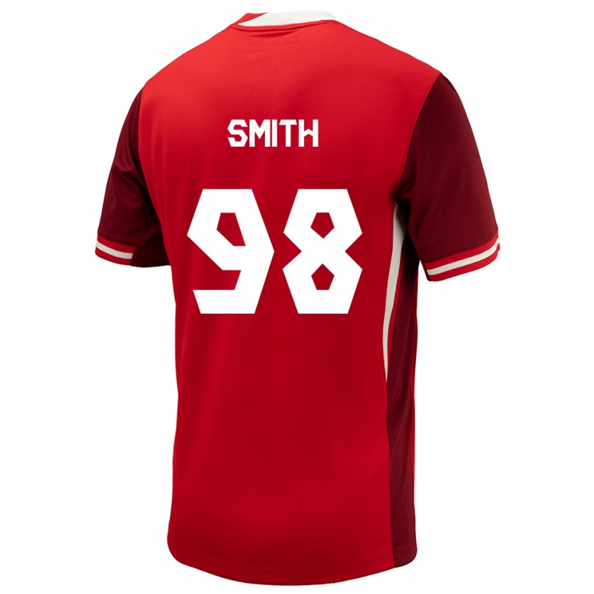 Herren Kanada Olivia Smith #98 Rot Heimtrikot Trikot 24-26 T-Shirt Österreich