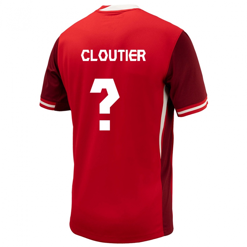 Herren Kanada Loic Cloutier #0 Rot Heimtrikot Trikot 24-26 T-Shirt Österreich