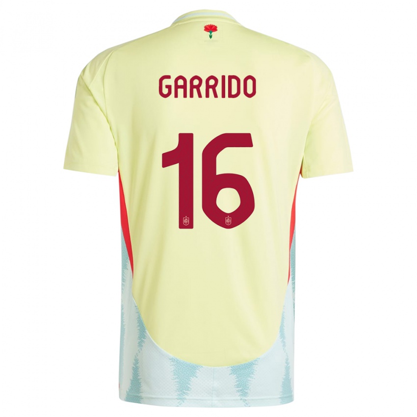 Herren Spanien Aleix Garrido #16 Gelb Auswärtstrikot Trikot 24-26 T-Shirt Österreich