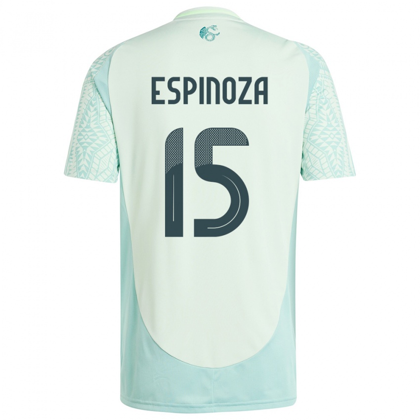 Herren Mexiko Greta Espinoza #15 Leinengrün Auswärtstrikot Trikot 24-26 T-Shirt Österreich