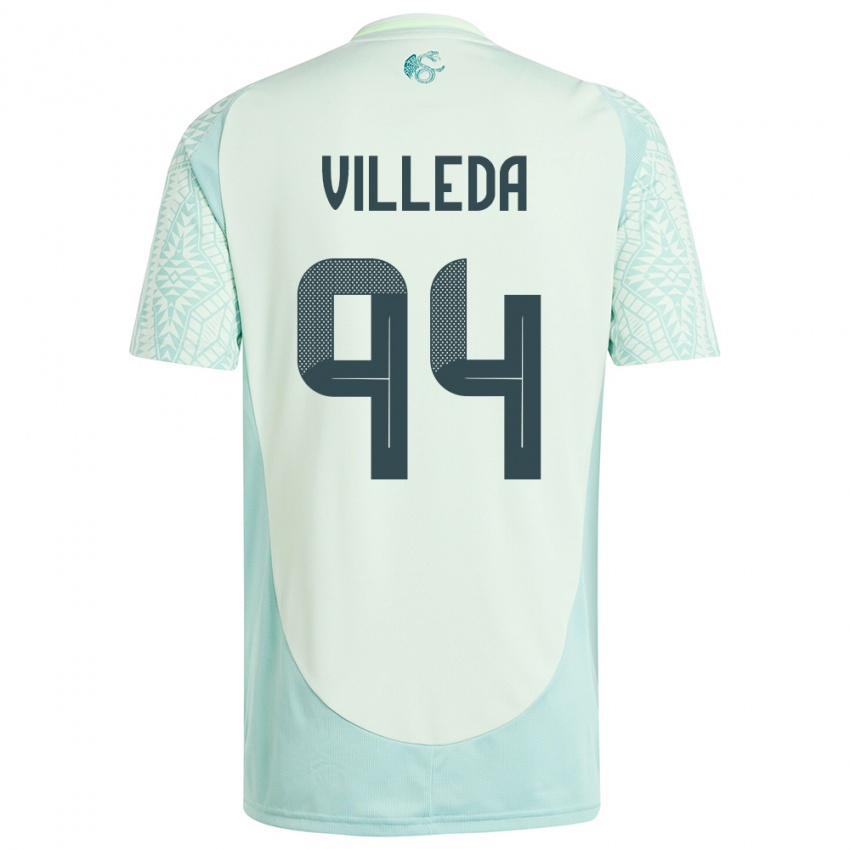 Herren Mexiko Melany Villeda #94 Leinengrün Auswärtstrikot Trikot 24-26 T-Shirt Österreich