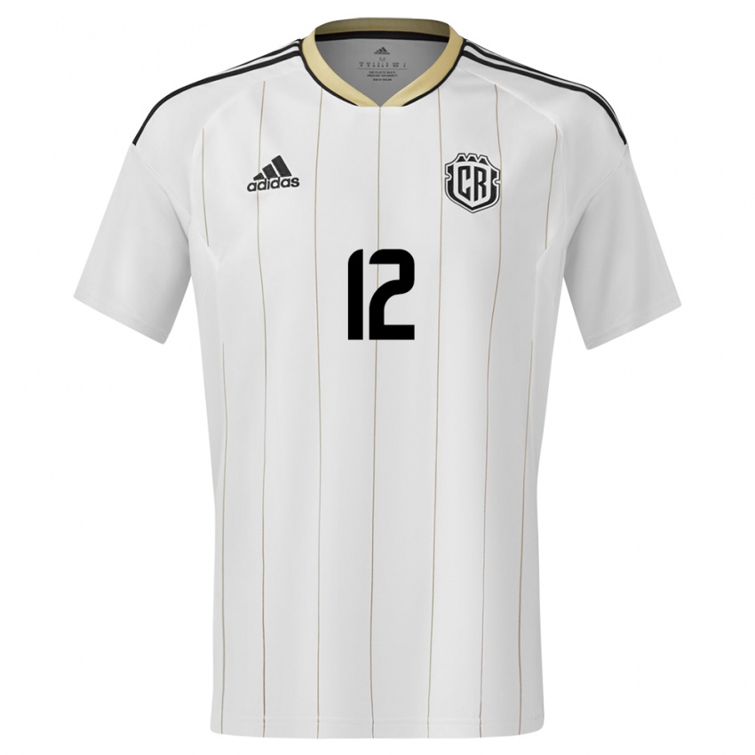 Herren Costa Rica Joel Campbell #12 Weiß Auswärtstrikot Trikot 24-26 T-Shirt Österreich