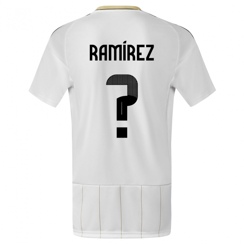 Herren Costa Rica Walter Ramirez #0 Weiß Auswärtstrikot Trikot 24-26 T-Shirt Österreich