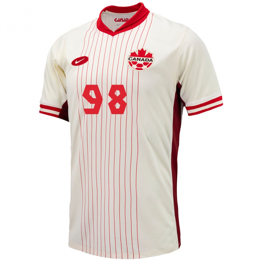 Herren Kanada Olivia Smith #98 Weiß Auswärtstrikot Trikot 24-26 T-Shirt Österreich