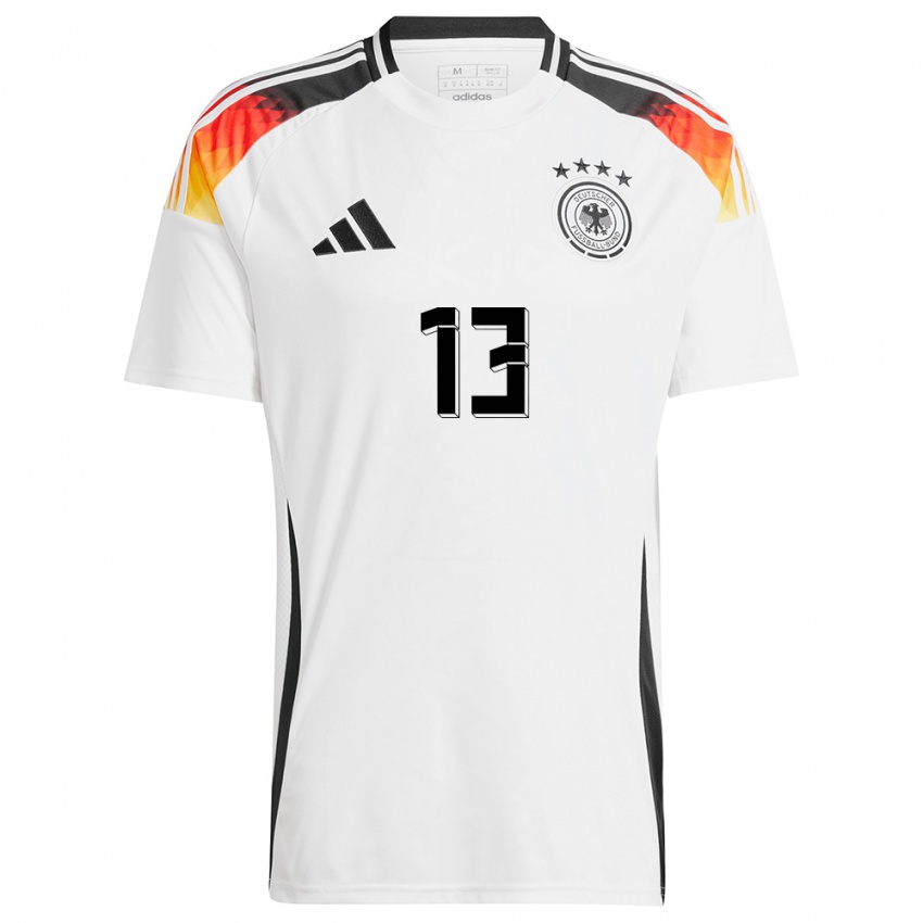 Damen Deutschland Keke Topp #13 Weiß Heimtrikot Trikot 24-26 T-Shirt Österreich