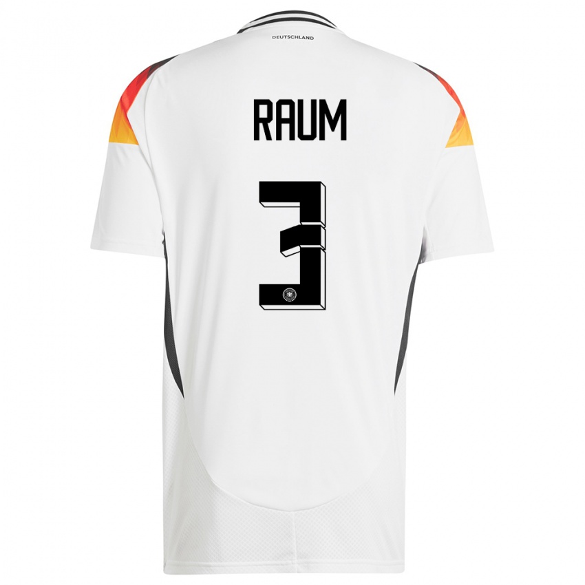 Damen Deutschland David Raum #3 Weiß Heimtrikot Trikot 24-26 T-Shirt Österreich