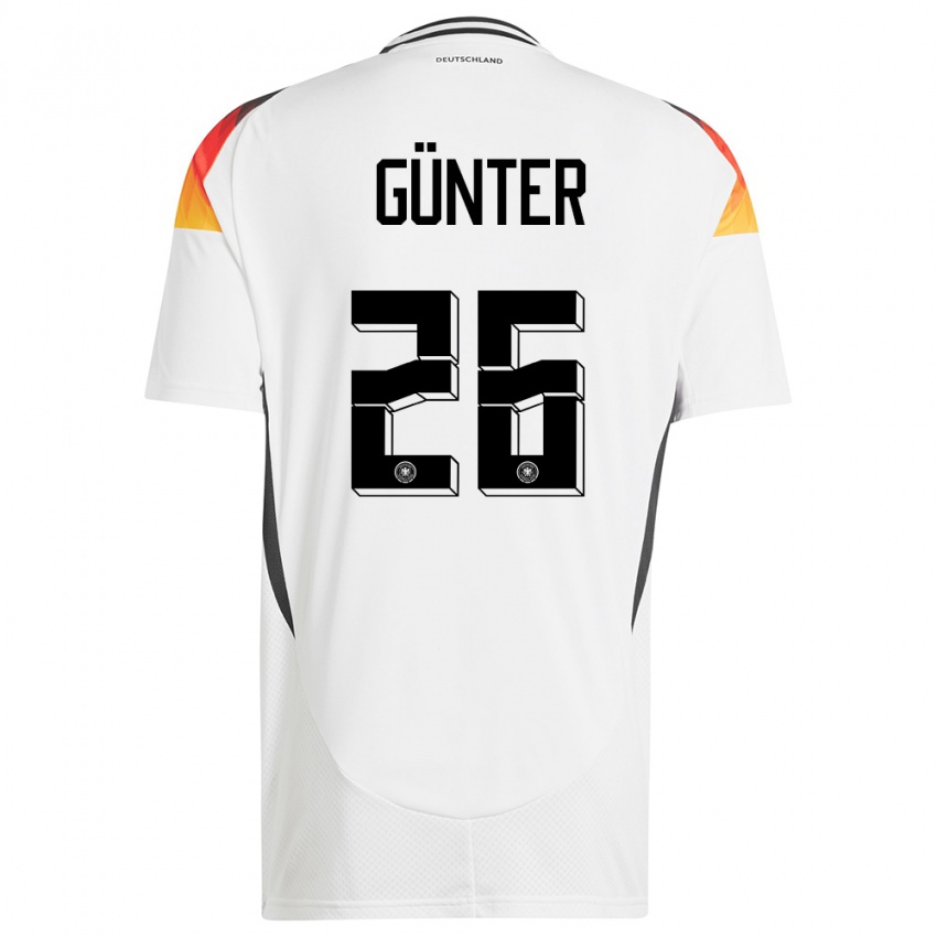 Damen Deutschland Christian Günter #26 Weiß Heimtrikot Trikot 24-26 T-Shirt Österreich
