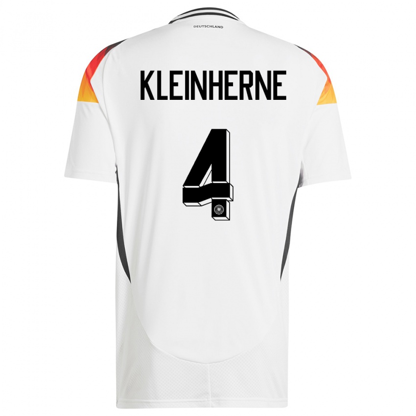 Damen Deutschland Sophia Kleinherne #4 Weiß Heimtrikot Trikot 24-26 T-Shirt Österreich