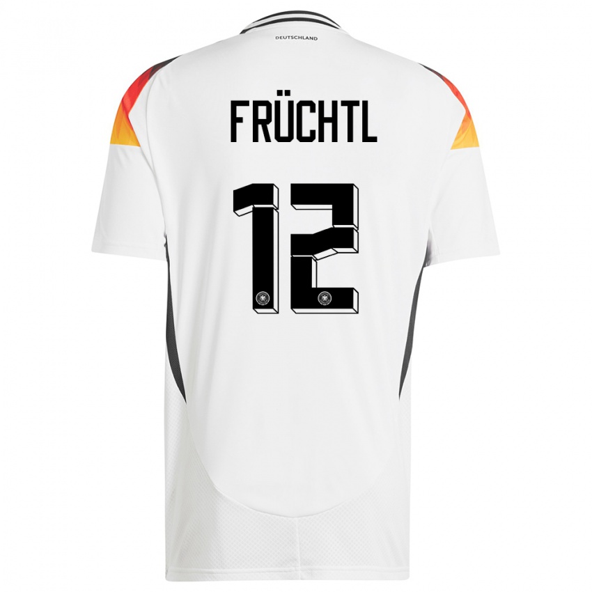 Damen Deutschland Christian Fruchtl #12 Weiß Heimtrikot Trikot 24-26 T-Shirt Österreich
