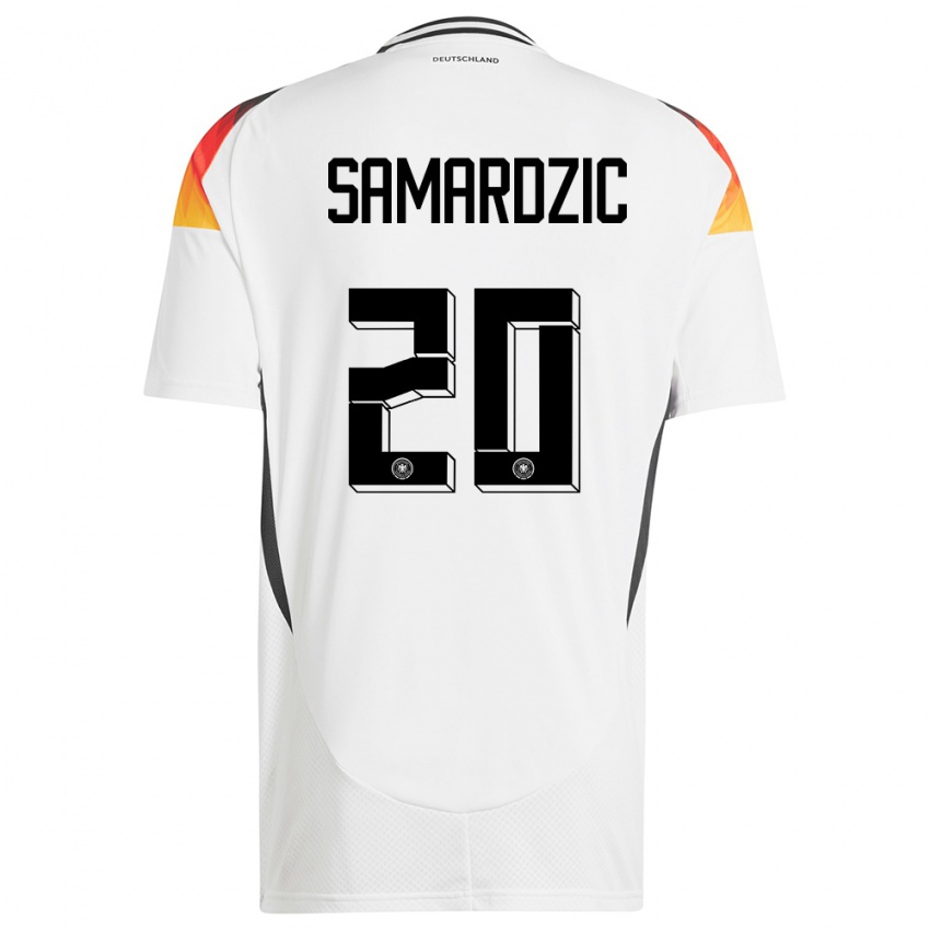 Damen Deutschland Lazar Samardzic #20 Weiß Heimtrikot Trikot 24-26 T-Shirt Österreich
